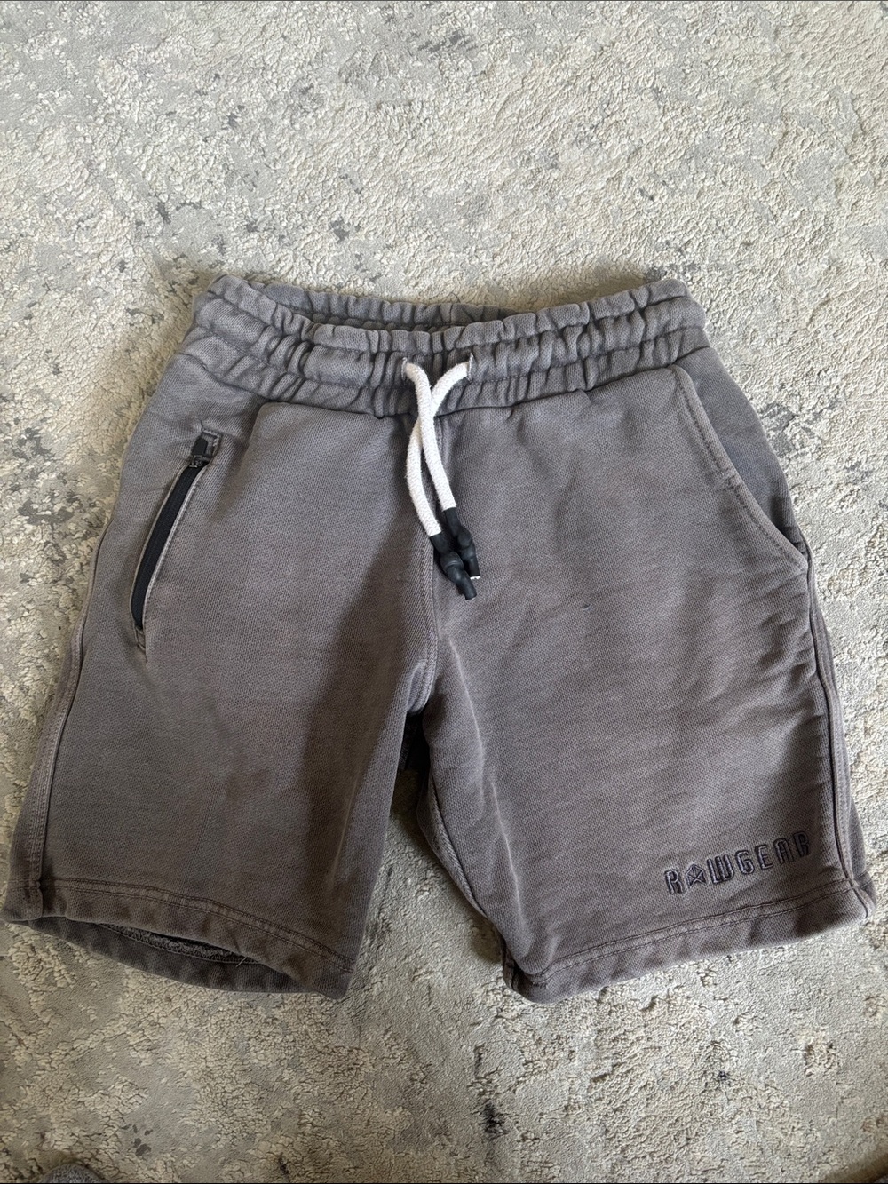 Gray Rawgear  Men's Athletic Drawstring Shorts